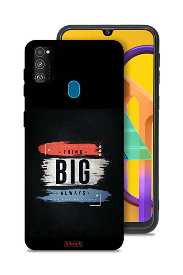 غطاء حماية لهاتف Samsung Galaxy M30s - فكر دائمًا بشكل كبير