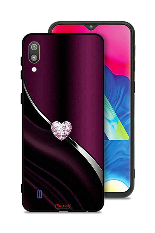 غطاء حماية بتصميم قلب ماسي من سامسونج جالكسي M10