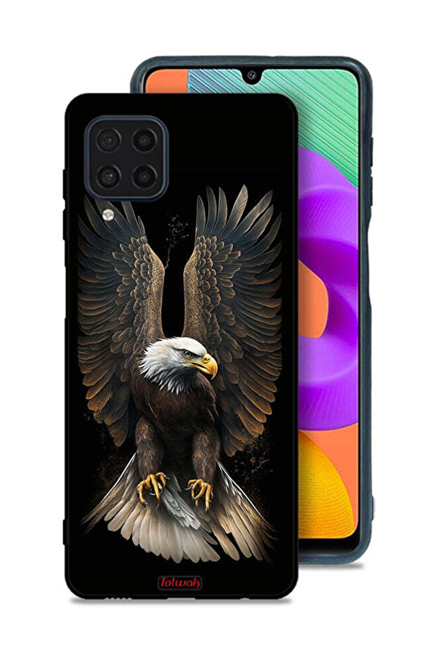 Samsung Galaxy M22 Protective Case Cover Eagle Spread Wings