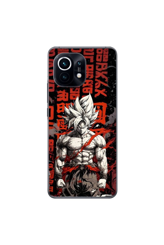 Xiaomi Mi 11 Compatible Transparent Case with Dragon Ball-Z 1 Design