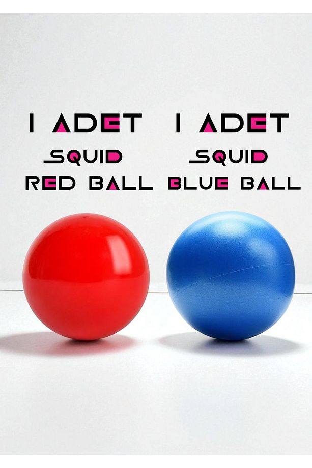 Squid Game 3 Saklambaç Oyun Seti - Squid Knife - Squid Key - Squid Red Ball - Squid Blue Ball - 4