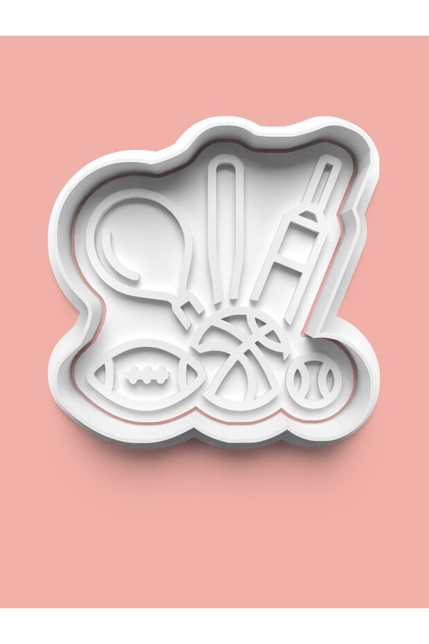 Sports Themed Cookie Mold and Sugar Dough Mold