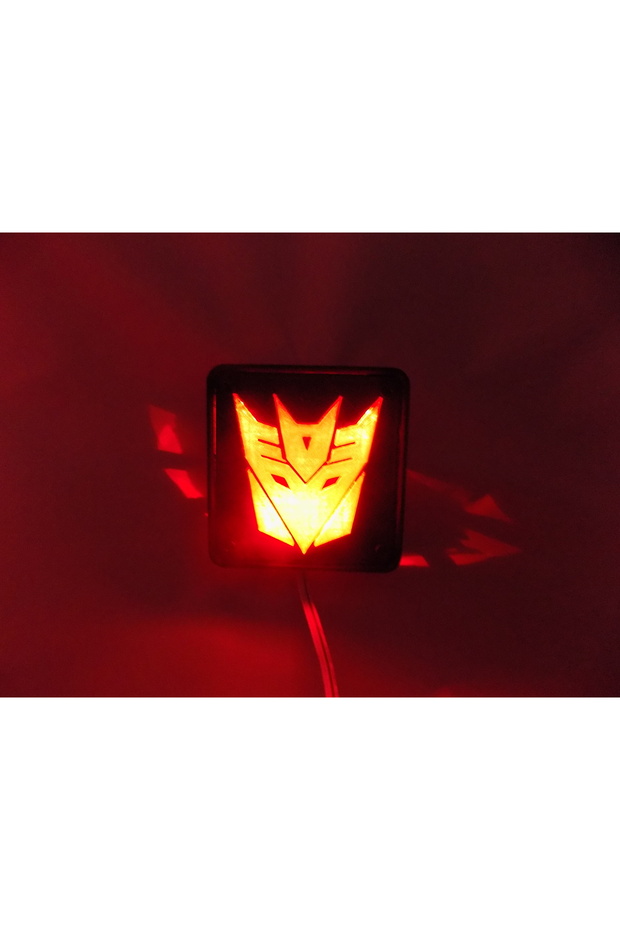 Decepticon Transformers LED Gece Işığı/Lamba - 3D Baskı - 5