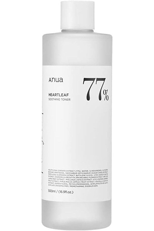 ANUA-HEARTLEAF 77% SOOTHING TONER 500ml