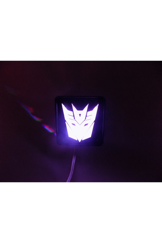 Decepticon Transformers LED Gece Işığı/Lamba - 3D Baskı - 4