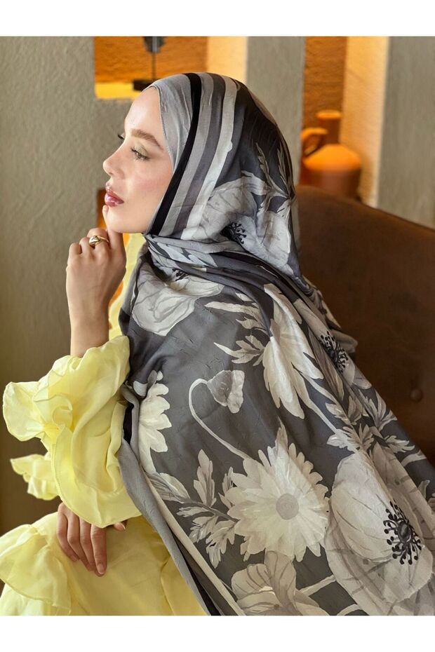 Margarit Desen Bambu Şal - 2