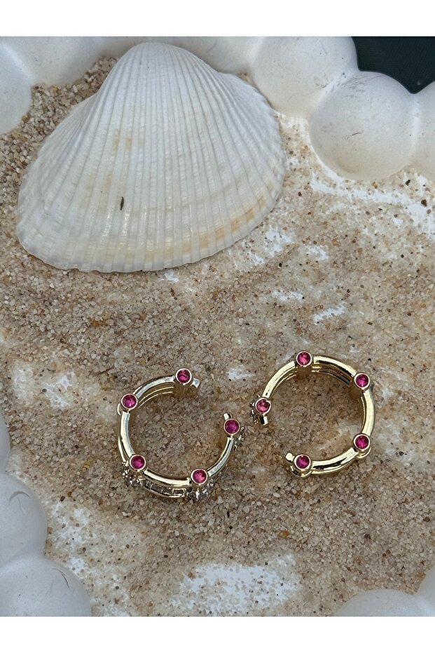 Pink Orbit Kıkırdak Küpe
