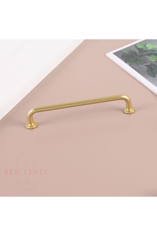Liva Mat Altın 128 mm Modern Lüks Metal Kulp Modelleri Mutfak Dolap Çekmece Mobilya Kulbu - 2