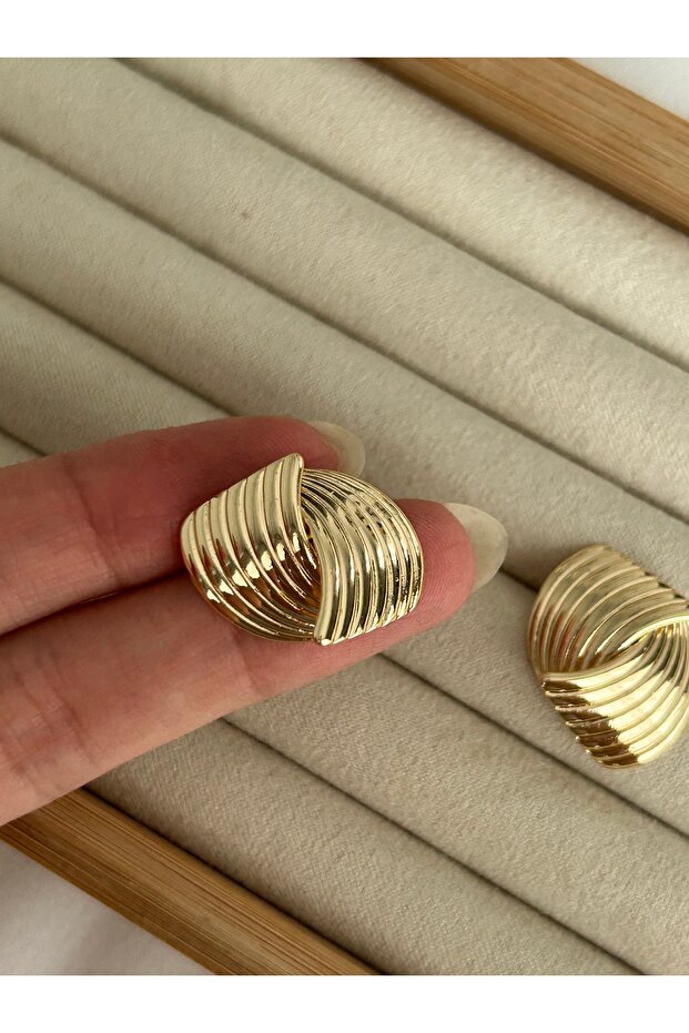 Gold Kabuk Küpe - 3