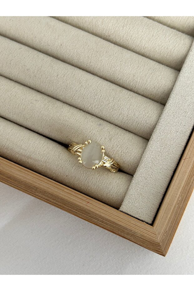 Gold Ring with Cat's Eye Stone - 2