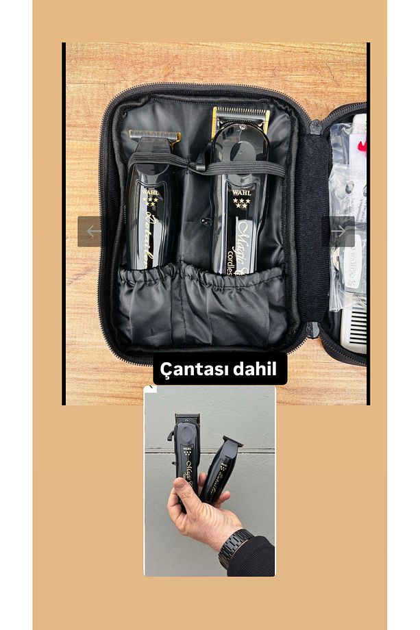 Magic Clip Cordless Black Combo Set Saç Sakal Traş Makinesi - 4