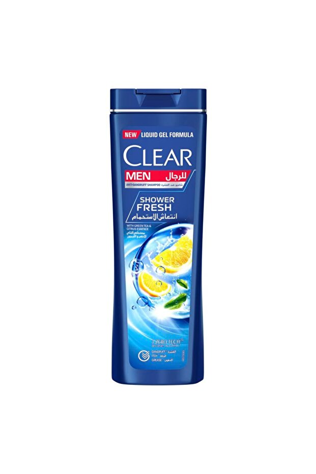 Shampoo 200 ml Shower Fresh (BLUE) --- كلير شامبو انتعاش الاستحمام الجديد 200مل ازرق