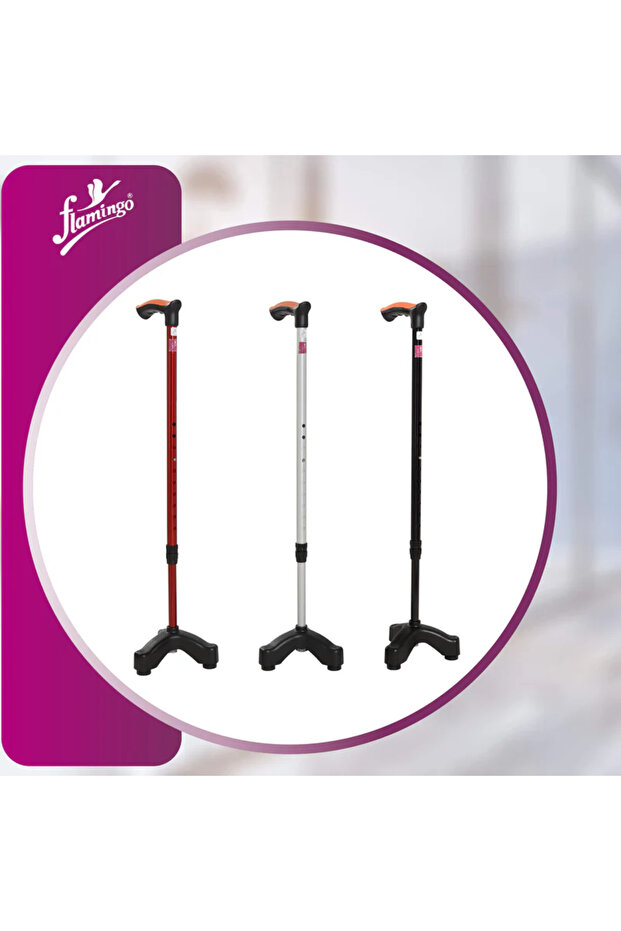 عصا مشي ثلاثية القوائم عالمية - 1