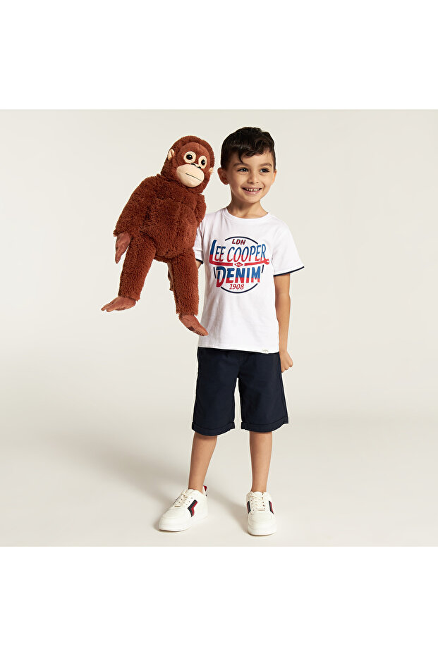 Solid Shorts with Drawstring Closure and Pockets - 2