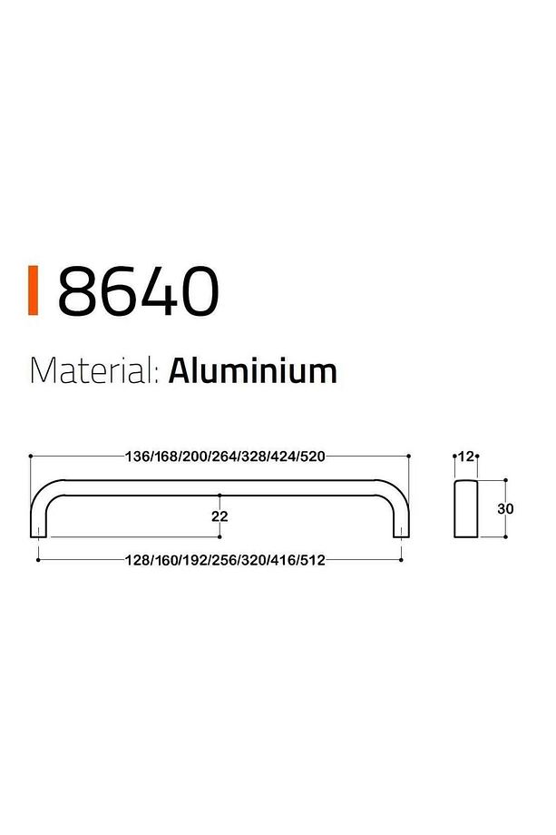 Mobilya Kulbu Mat Altın 320mm Kulp 1 Adet (SY8640 0320 BB) - 4