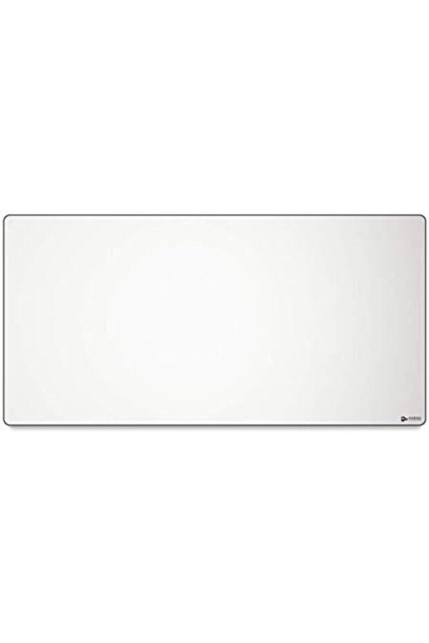 3XL Extended Gaming Mouse Mat/Pad - Large, Wide White Cloth Mousepad, Stitched Edges | 24"x