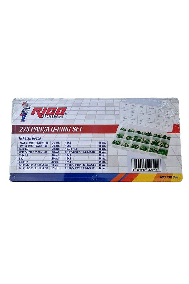 270 Parça Hnbr O-Ring Seti Kauçuk Isıya Dayanıklı Conta Seti - 3