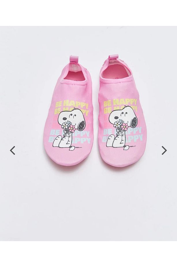LCW STEPS Pembe Snoopy Lisanslı Baskılı Kız Çocuk Deniz Ayakkabısı - 3