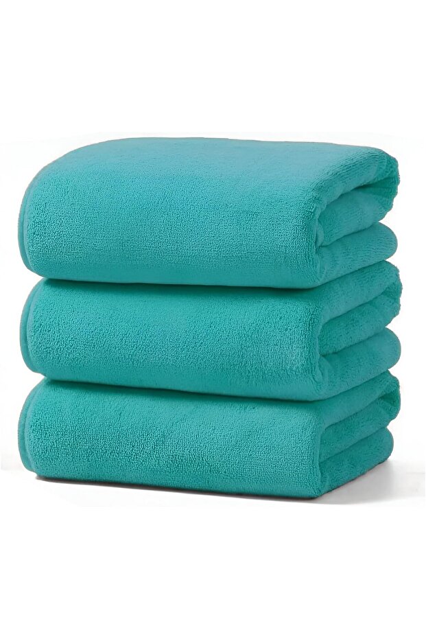 3-Piece Multipurpose Microfiber Towel, Gym & Hand Towel, Hair Towel 50x90cm