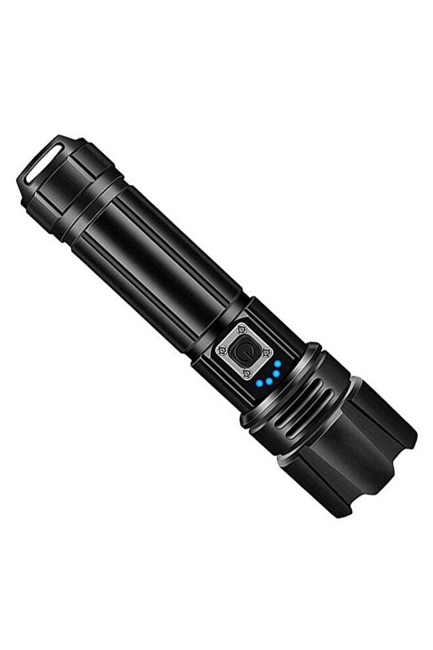 مصباح يدوي LED بقوة 10000 لومن XHP70.2 مصباح يدوي LED قابل لإعادة الشحن ومقاوم للماء بدرجة IP67 وقابل للتكبير والتصغير