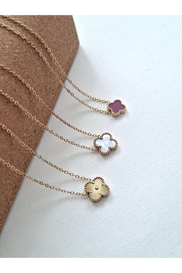 Purple Cleef Necklace - 4