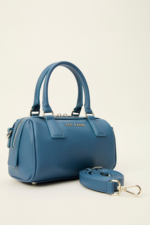 Baskılı Mini Deri El Çantası - 2