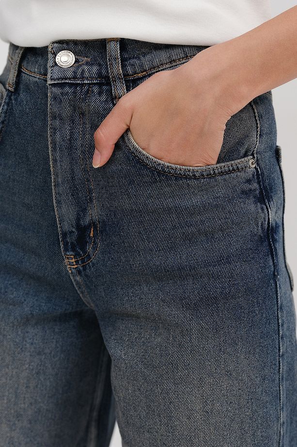 Kayış Detaylı Bermuda Denim Şort Ş476-PNİ - 3