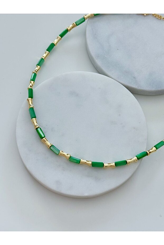 RENKLİ BORU KOLYE - 1