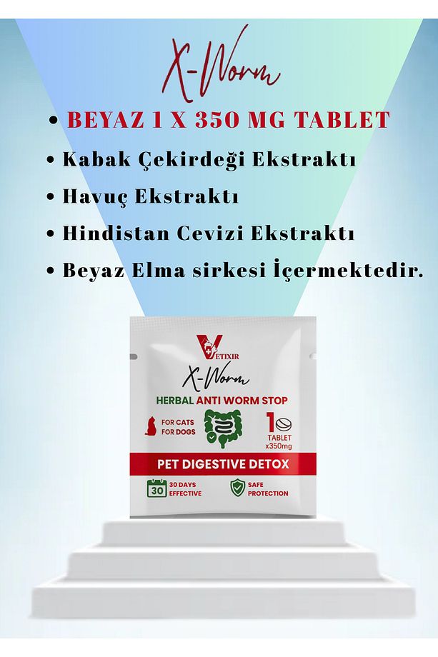 2'li Set Kedi Ve Köpek Iç Dış Anti Parazit Bitkisel 1 Damla Ve 1 Tablet Paketi - 7