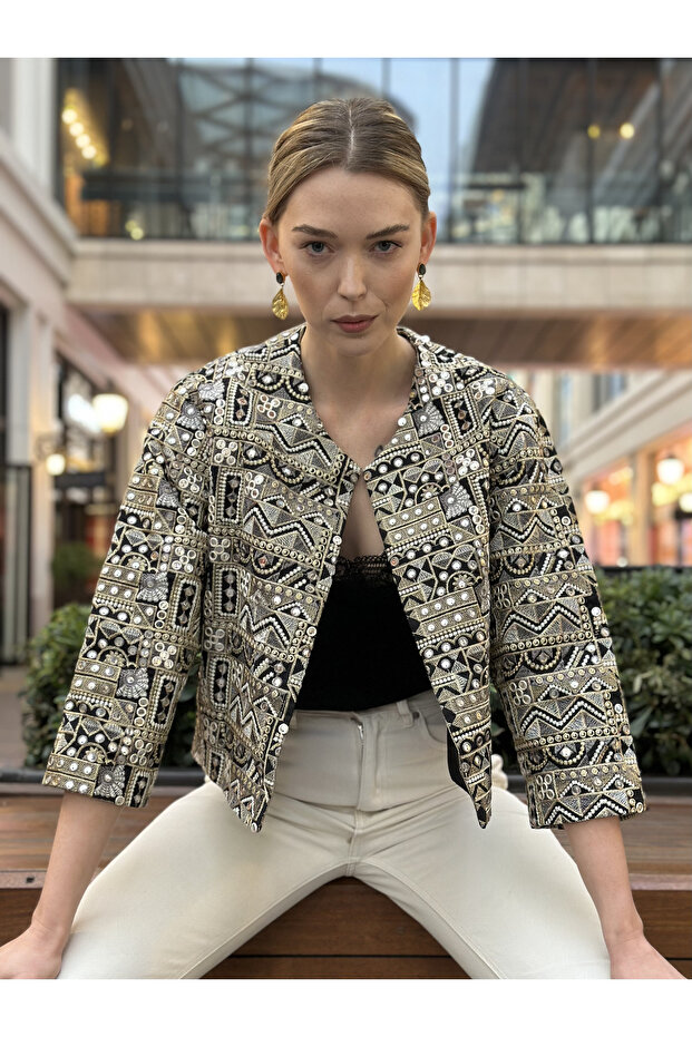 kısa elegant ceket - 1