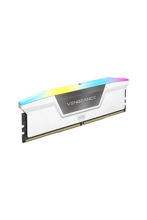 VENGEANCE RGB 64GB (2X32GB) DDR5 CL30 6000MHz AMD EXPO & Intel XMP White Ram - CMH64GX5M2B60 - 3