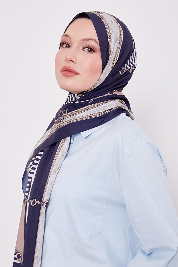 شال الحب بنمط السلسلة - 3