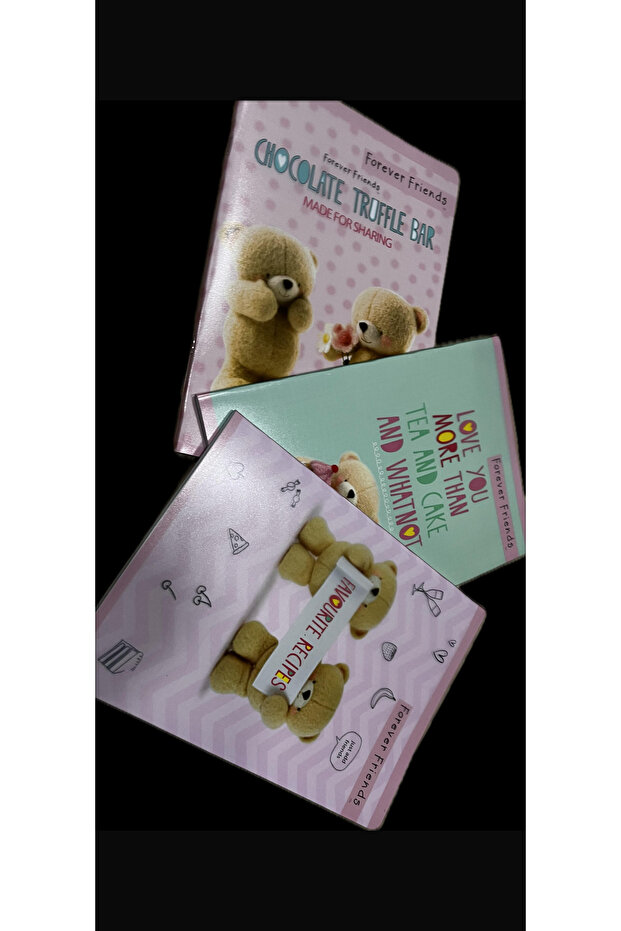 Forever Friends A4 60 Sheets Checkered Notebook Set of 3 Notebooks - 3