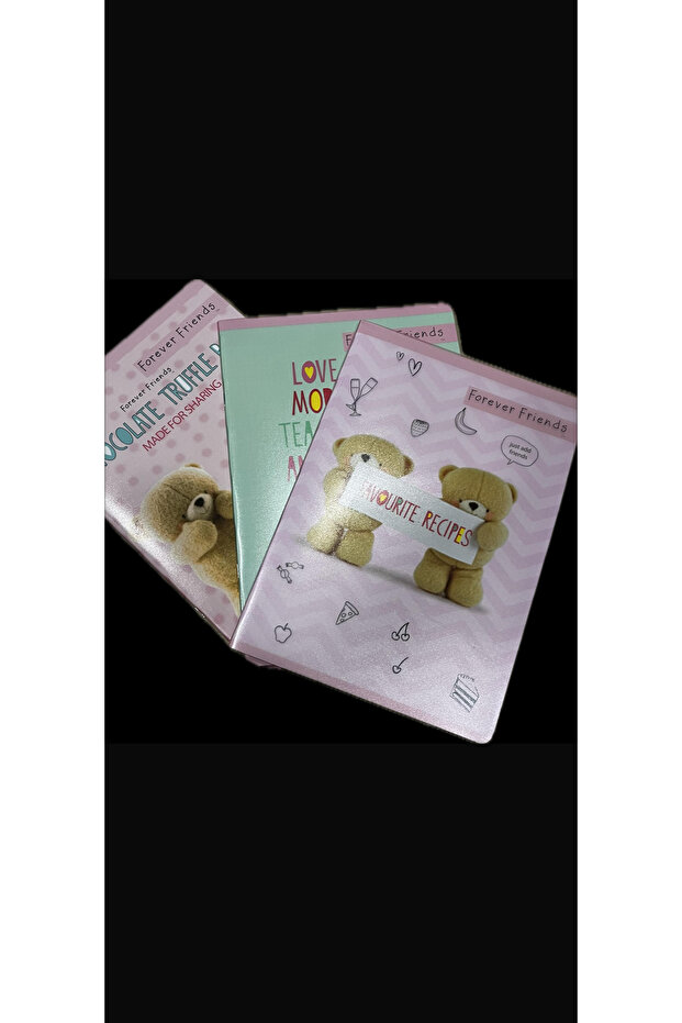 Forever Friends A4 60 Sheets Checkered Notebook Set of 3 Notebooks - 1