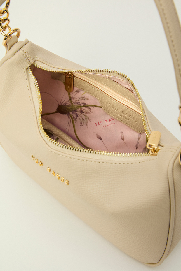 Baskılı Deri Omuz Çantası - 2