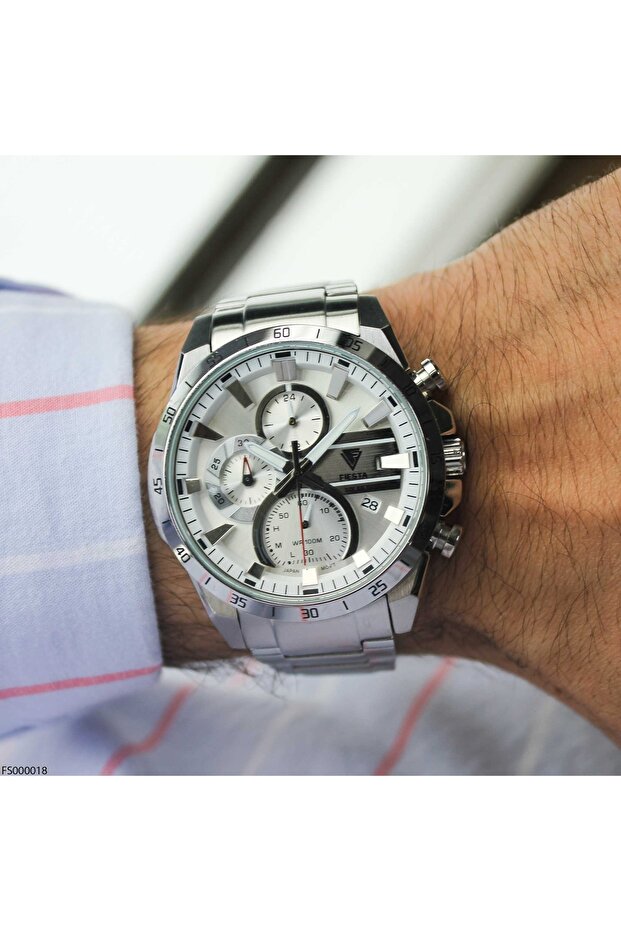Fs000018 Men's Wrist Watch with Steel Band