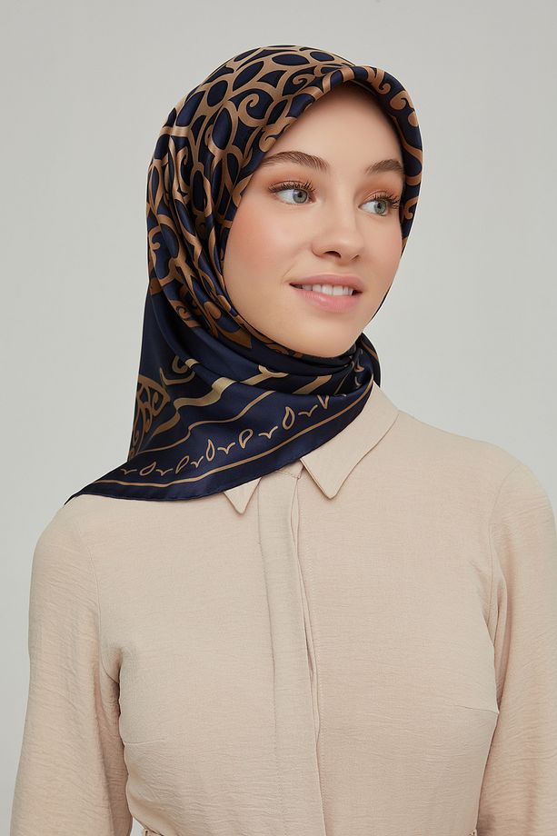 ARMİNE İPEK EŞARP 8650D (TWİLL) (NOSTALJİ)-09 - 2