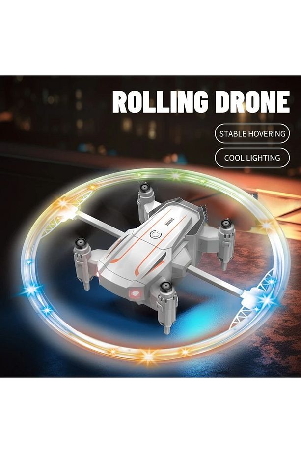Katlanabilir Mini BK2 Drone Optik Akışlı LED Işıklı Tek Tuş Kalkış Katlanabilir Tasarım RC DRONE BE - 3