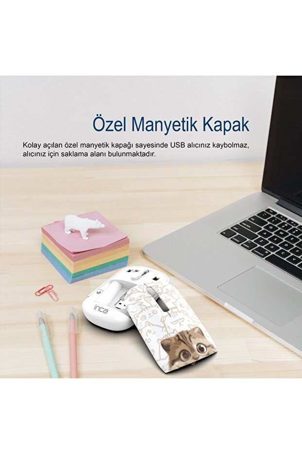 IWM-242 Bluetooth+Wireless Double Mod Rechargeable Handhold Silent Mouse - 5