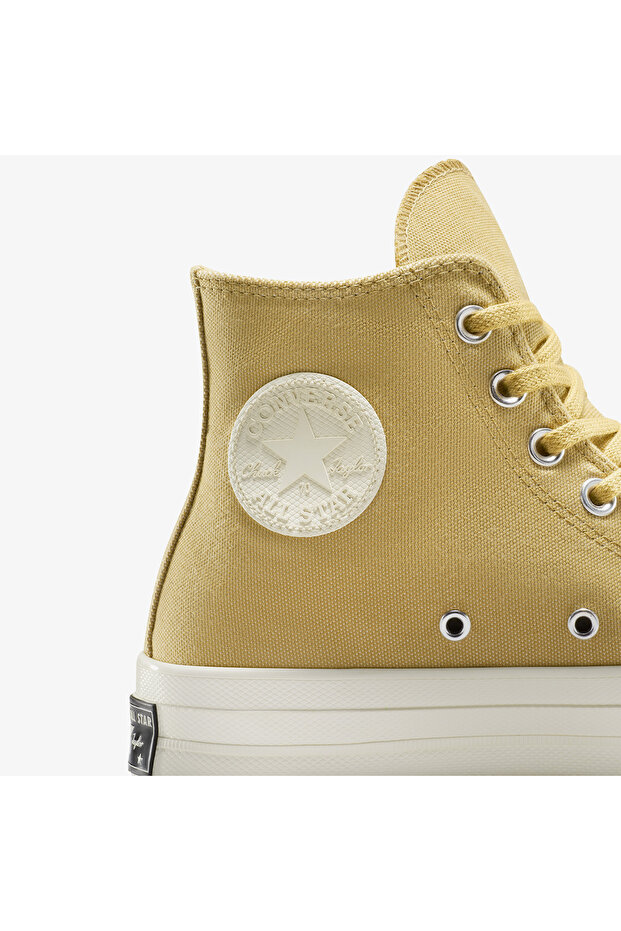 Chuck 70 Texture Unisex Sarı Sneaker - 8