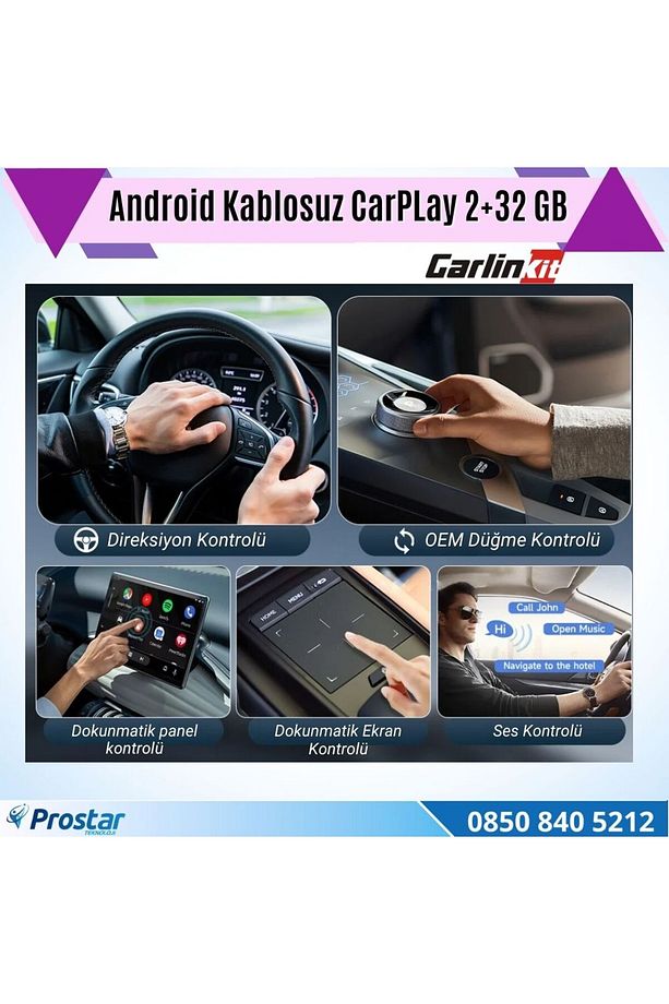 3 in 1 Carlinkit CPC200 Tbox Lite Android 2 GB 32 GB Android Auto Carplay Ai kutusu 512 GB SD - 3