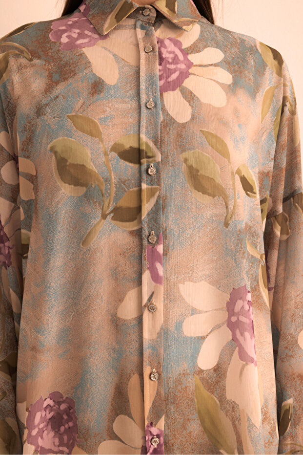 Dokuma Desenli Bluz - 6