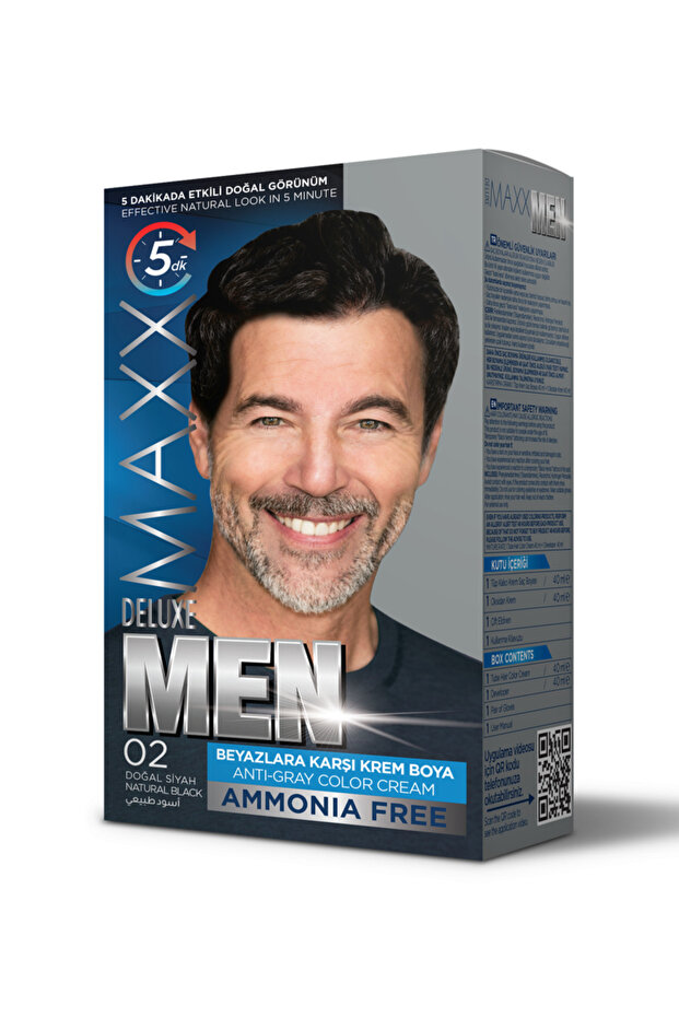 MAXX DELUXE- ماكس ديلوكس صبغة شعر رجالي خالي من الامونيا