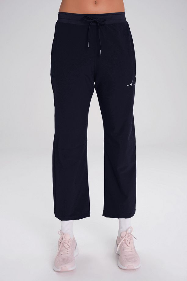 Active Çift Katmanlı Taytlı Boru Paça Lacivert Spor Pantolonu Eşofman Altı ACT-3 - 3