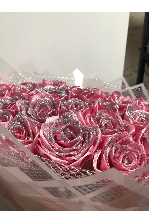 SOLMAYAN PEMBE GÜL BUKETİ 30 ADET ,ÖZEL GÜN,SEVGİLİ (NOT YAZILIR ) - 3