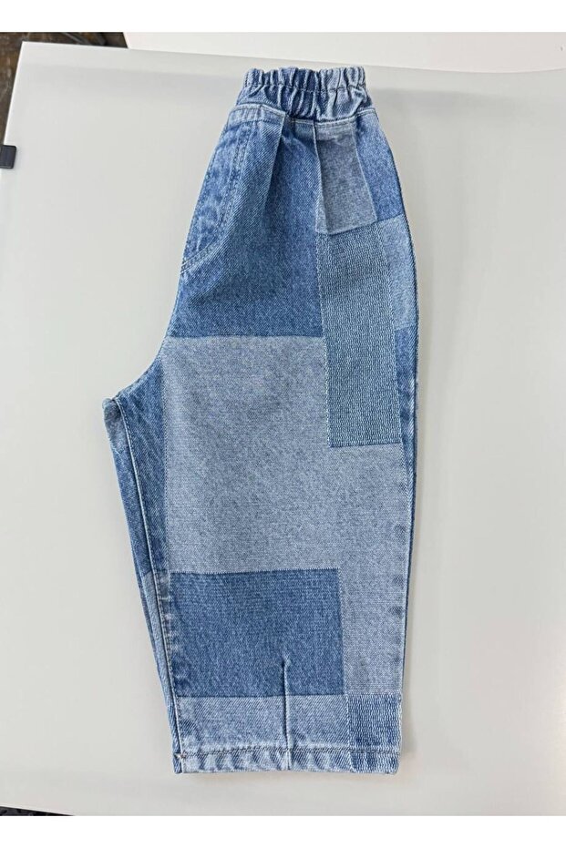 Parçalı Baloon Jeans - 1