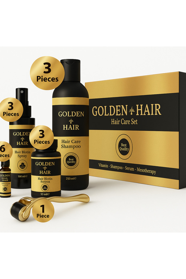 Hair Care Kit Complete Hair Solution For Hair Regrowth Serum, Shampoo, Spray with Derma Roll