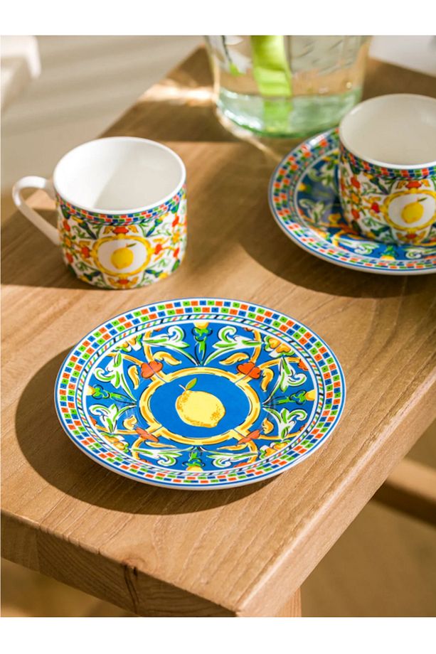 LCW HOME Karişik Baskılı 2 Kişilik Porselen Kahve Fincan Takımı 90 ml - 3