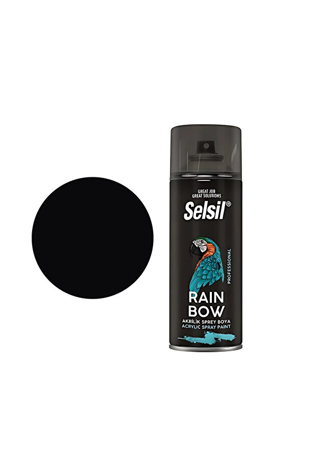 SELSİL SPREY BOYA PARLAK SİYAH 400 ML - 1