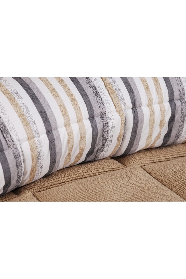 Sherpa Kapuçino Pamuk ve Kuzu Yünü Comforter Uyku Set - 2